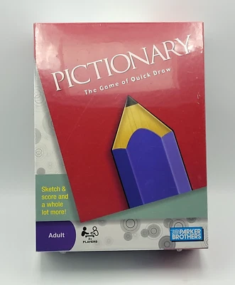 Pictionary: The Game of Quick Draw 2009 Parker Brothers New and Sealed - Image 1 of 3