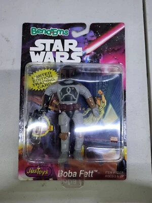 Boba Fett 1994 Star Wars JusToys Bend-Ems sin usar, en caja nuevo Foto 1 de 2