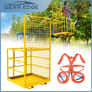 45x43'' Steel Forklift Safety Cage Work Platform Basket with Aerial Fence 1300lb - Picture 1 of 7