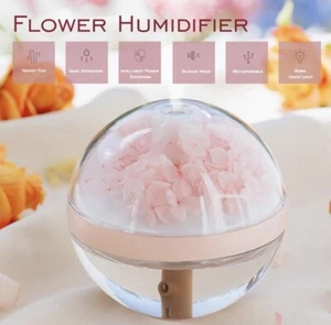 Wonderlit - LED Flower Humidifier, GLOWS, Warm Night Light, Smart Power- NEW - Picture 1 of 19