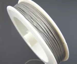 Bobina 50 Metri - 50M Filo Cavo Crinelle Acciaio Inox Argento 0,45MM - Foto 1 di 1
