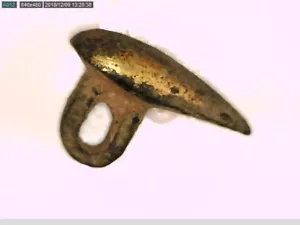 Tear Drop Shape Ancient Gold Plated Bronze Pendant Medieval Byzantine gift - Picture 1 of 12