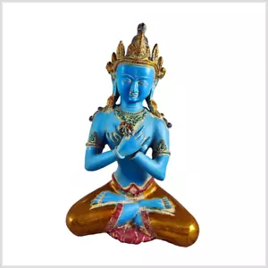 Vajradhara Messing 36cm 5kg Nepal Tara Vajra Buddhismus Buddha Dorje Blaugold - Picture 1 of 4