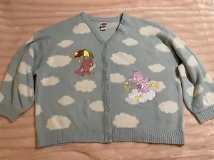 Care Bears Cloud Co Chunky Knit Skimmer Cardigan sz 4 sweater NWOT - Picture 1 of 4
