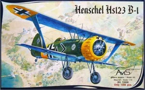 AVIS 72006 Aircraft Henschel Hs123 B-1, scale 1:72 Plastic Model Kit - Picture 1 of 12