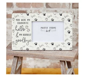 Dog Memory Frame. A beautiful ceramic Dog Loss frame, featuring beautiful words. - Picture 1 of 3