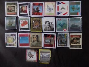 GB 20X COMMEMORATIVE COLLECTION  SELF ADHESIVE USED EX BOOKLETS