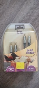 Home Theater Audio Cinch Kabel 5m *2x Cinch/RCA auf 2x Cinch/RCA* - Bild 1 von 2