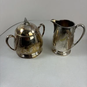 Vintage Revere Meriden S P Co.Sugar Bowl And Creamer 2417 - Picture 1 of 5