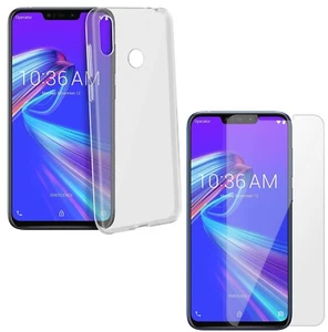For ASUS ZENFONE MAX M2 TEMPERED GLASS SCREEN PROTECTOR + CLEAR TPU CASE COVER - Picture 1 of 12