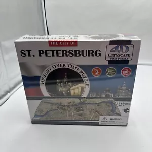 NEW Saint Petersburg Russia 4D Cityscape Puzzle 1245 Pieces, "History Over Time" - Picture 1 of 5
