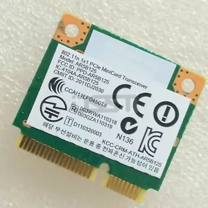 Atheros AR9485 AR5B125 Half Mini PCIe WIFI Card Wlan Wireless 802.11bgn HB125 - Bild 1 von 2