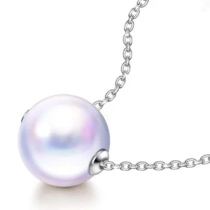 Collar de Plata 925 Perla Swarovski Blanca - Precioso Regalo - Imagen 1 de 5