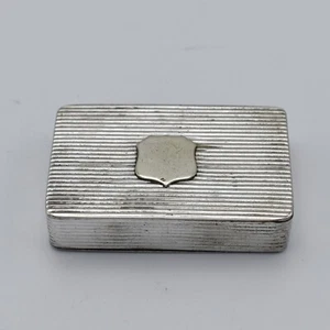 Victorian Silver Plated Vesta Case Box Snuff Box 19th Century - Picture 1 of 6