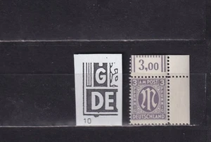 AM-POST NR.17aB MIT PLATTENFEHLER AUF FELD 10 BOGENTYP 33 POSTFRISCH. - Bild 1 von 1