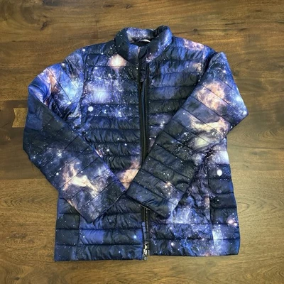 Chaqueta Lands End Niños Unisex ThermoPlume Azul Galaxy Espacio Juventud M 10-12 Foto 1 de 4