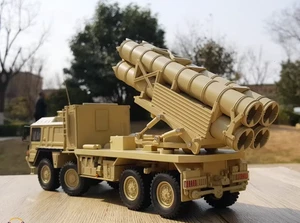 1:32 32CM MAN MILITARY TRUCKS 8X8 Rocket Launcher Truck Diecast Armor Model - Picture 1 of 18