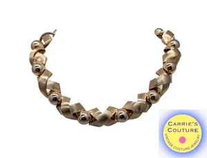Vintage 1950s Signed Napier Modernist "Ribbon" Runway Couture Collar Necklace - Picture 1 of 12