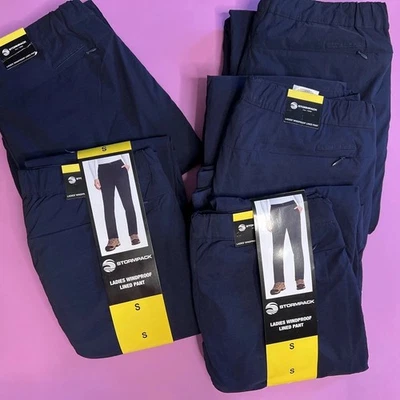 Stormpack Trousers ~ Ladies Windproof Lined Pant - Size: SMALL Colour NAVY BLUE - Image 1 of 4
