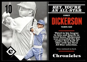 2017 Panini Chronicles Corey Dickerson Tampa Bay Rays #60 - Picture 1 of 2