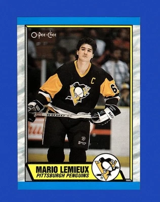 1989-90 O-Pee-Chee Set-Break #1 Mario Lemieux casi nuevo-como nuevo o mejor *GMCARDS* Foto 1 de 2
