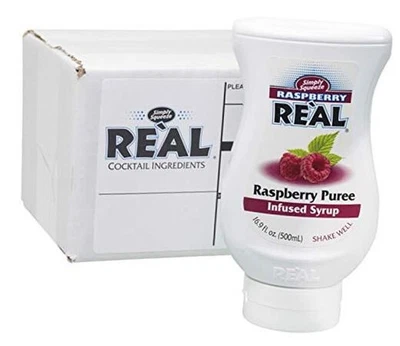 Frambuesa Reàl, jarabe infundido de puré de frambuesa, botella exprimible de 16,9 FL OZ  Foto 1 de 4