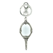 Beauty Beast Mirror All Pewter Key Chain With Clip For Fun Play And Gag Gift 