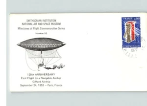 Anniversary of First Flight for Navigable Airship, 1977 Giffard Airship + Encl. - Imagen 1 de 1