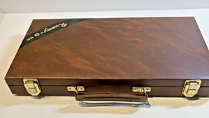 Vintage Rummy-O Tile Game in Faux Leather Case Complete. No Instructions - Picture 1 of 9