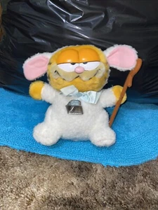 Vintage 1978 Garfield LITTLE BO PEEP Plush Cat Staff and Bell Dakin Easter Sheep - Picture 1 of 7