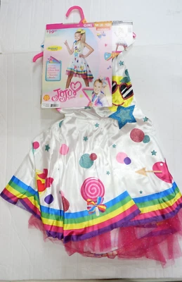 Nickelodeon JoJo Siwa Niñas Smiley Emoji Vestido Halloween Disfraz Mediano 8-10 Foto 1 de 4