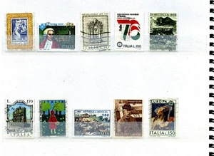 KONVOLUT SAMMLUNG LOT VERSCHIEDENE BRIEFMARKEN ITALIEN REPUBLIK - Bild 1 von 1