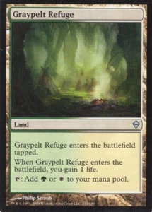 REFUGIO GRAYPELT 214/249 ZENDIKAR MTG MAGIC NM (yourdeckbuilder) - Imagen 1 de 1