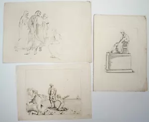 3 x Papiere. Anfang 19. Jh. Radierungen. Unzugeschrieben, F. S. Sculp. Patrick MacDowell - Bild 1 von 9