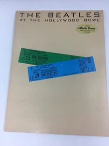 Libro de partituras musicales de tazón de The Beatles en vivo en el Hollywood de colección 1977 raro casi nuevo - Imagen 1 de 8