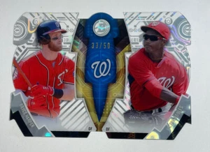 2017 Bowman High Tek Bryce Harper Victor Robles #/50 FREE SHIPPING - Picture 1 of 3