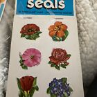 Vintage Dennison Seals Stickers Flowers 48 Tulips Roses 
