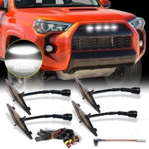 4x Raptor Style Grill LED White Lights Kit For 2014-2021 Toyota 4Runner TRD Pro - Picture 1 of 23