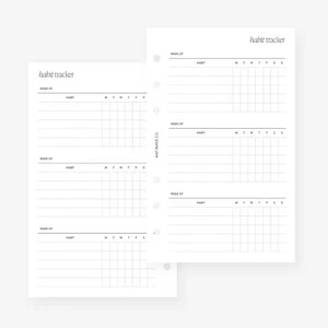 Franklin Covey Compact Habit Tracker Planner Insert Agenda Refill for White - Picture 1 of 1