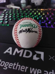 Texas Rangers Mark Mclemore signed baseball - Picture 1 of 6