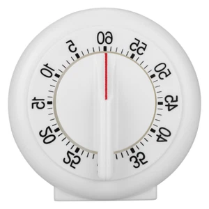 60 Minutes Round Shape Timer Kitchen Cooking Mechanical Counter Alarm AOS - Picture 1 of 8