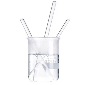 Enhance Your Lab: 10pc Heat-Resistant Glass Stir Rods Lab Essentials au - Picture 1 of 7