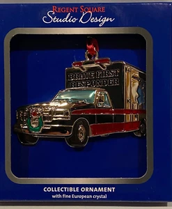 REGENT SQUARE Studio Design Collectible Christmas Ornament Brave First Responder - Picture 1 of 3