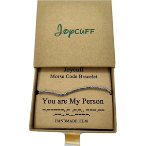 You Are My Person Morsecode Armband Schmuck Unisex Geheimbotschaft verstellbar - Bild 1 von 5