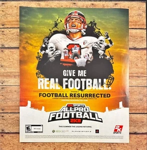 2007 All Pro Football Xbox 360 PS3 Print Ad/Poster Video Game Promo Art - Picture 1 of 6
