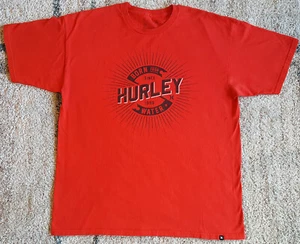Camiseta HURLEY Surf "Born from Water" XL X-Large Usada en Excelente Condición Desde 99 Roja INV2764 - Imagen 1 de 8