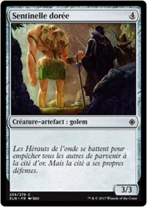 MTG Magic XLN - (x4) Gilded Sentinel/Sentinelle dorée, French/VF - Bild 1 von 1