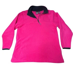 Vintage USA Olympics Fleece Pullover Hot Pink Quarter Zip L - Bild 1 von 5