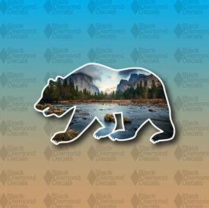Yosemite National Park California State Bear 5" Custom Vinyl Decal Sticker - Picture 1 of 1