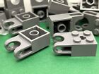 LEGO Brick, 2 x 2, Ball Socket & Axlehole (Wide Socket), 92013 / 4 Pieces